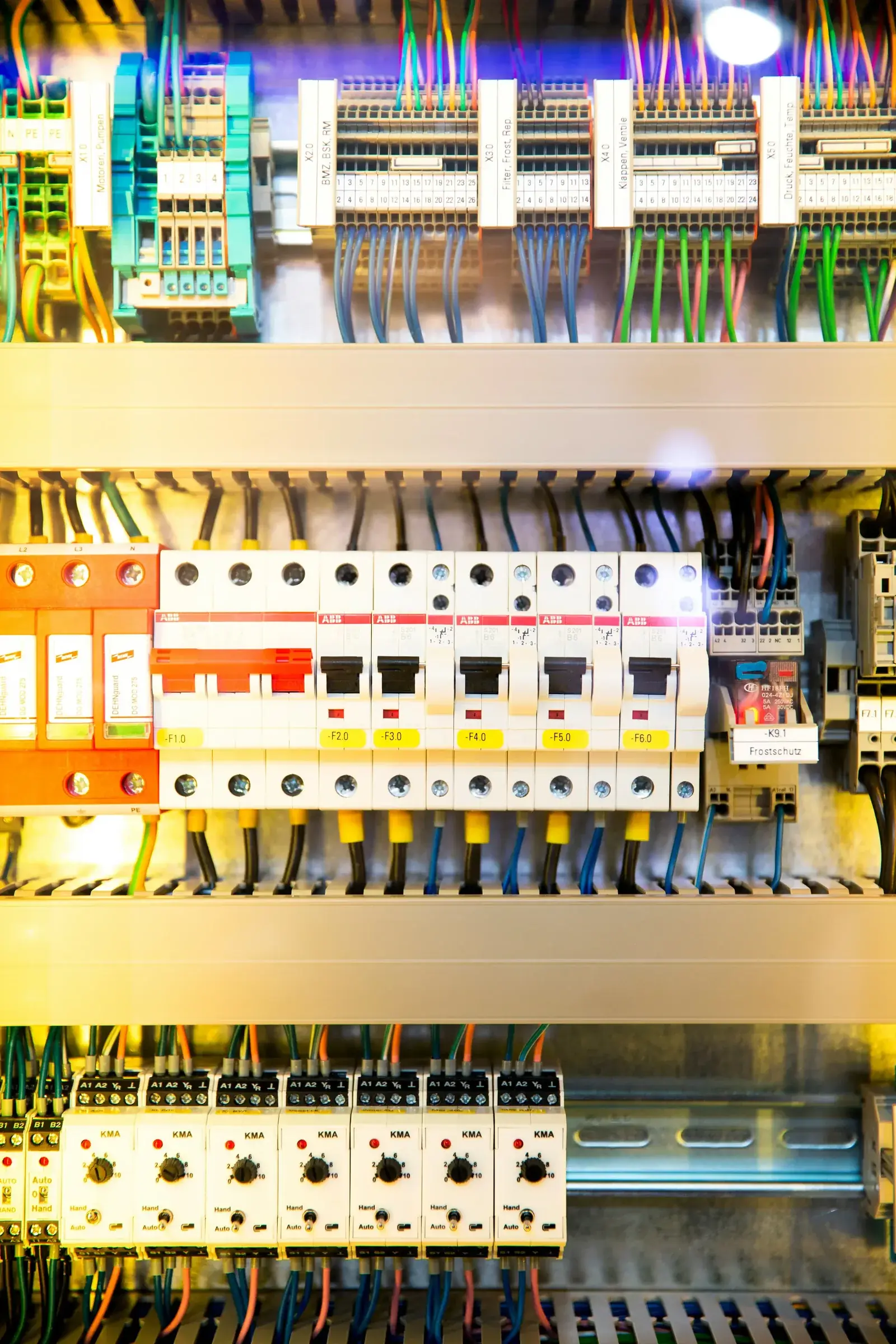 Tablero eléctrico industrial con protecciones ABB